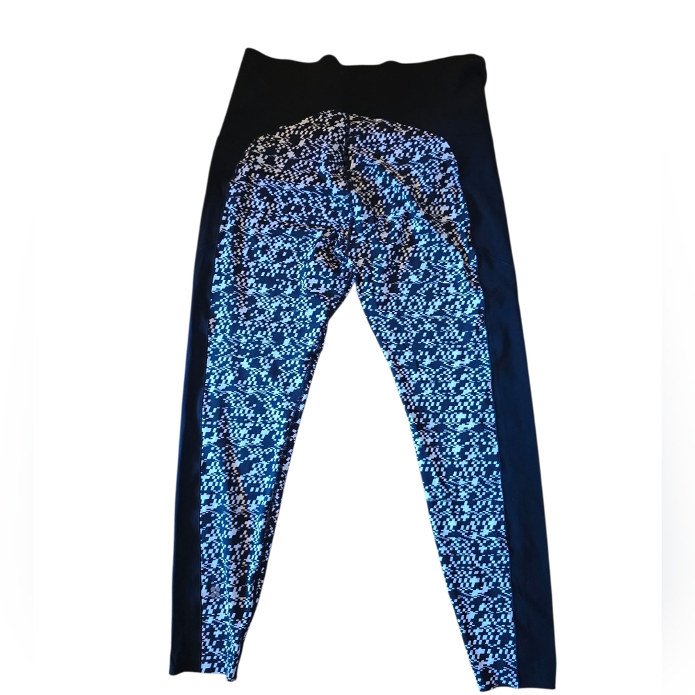 Sweaty Betty Power Full Length Leggings Black & White Print Size 16 EUC - Picture 4 of 5
